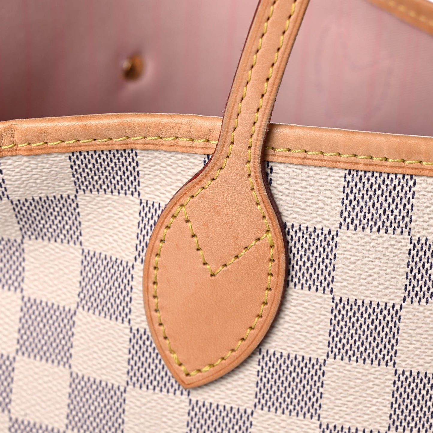 Damier Azur Neo Neverfull MM Rose Ballerine