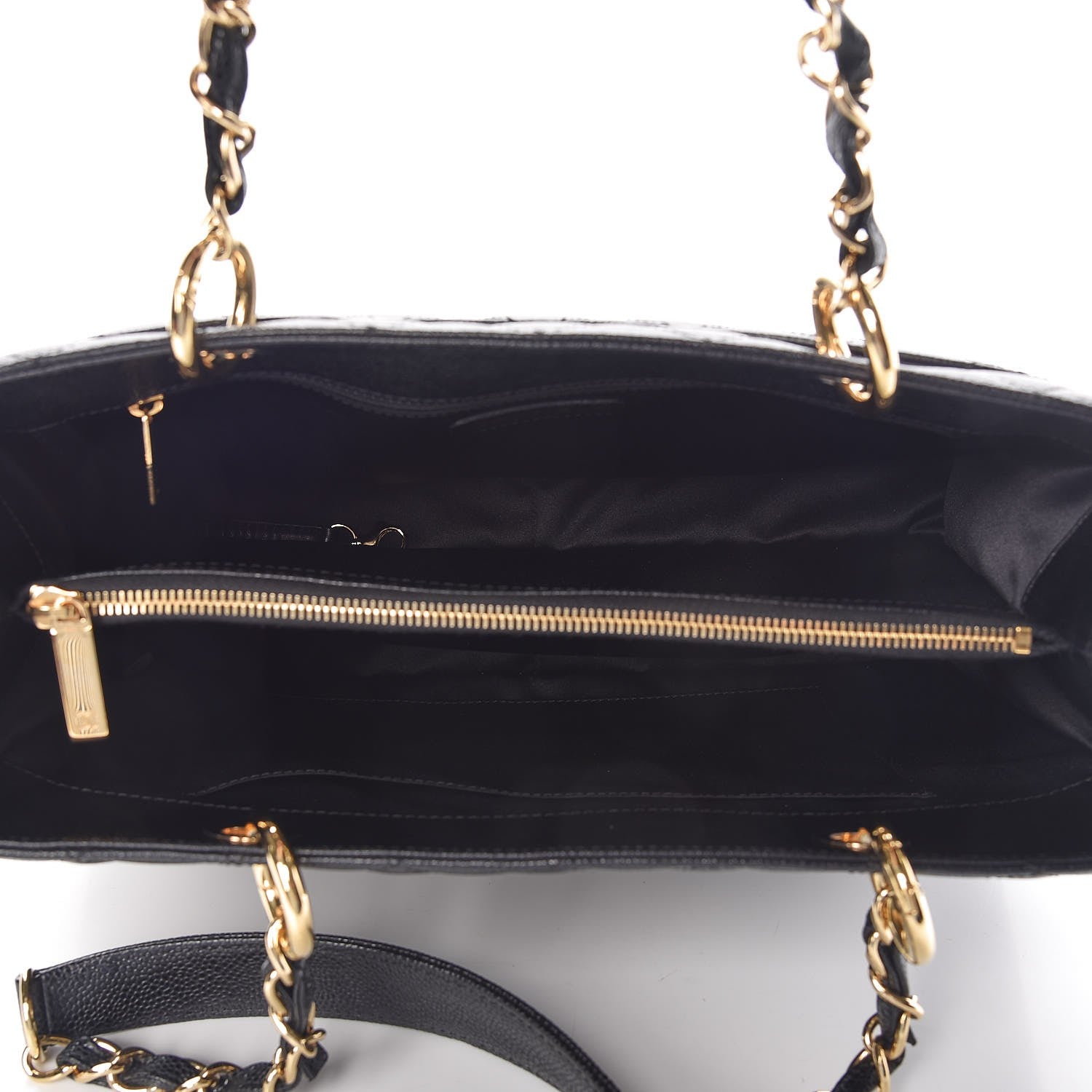 Chanel Caviar Quilted Grand Shopping Tote GST Black 5 of 7