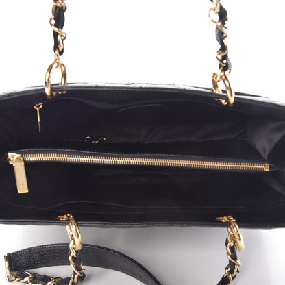 Chanel Caviar Quilted Grand Shopping Tote GST Black 5 of 7