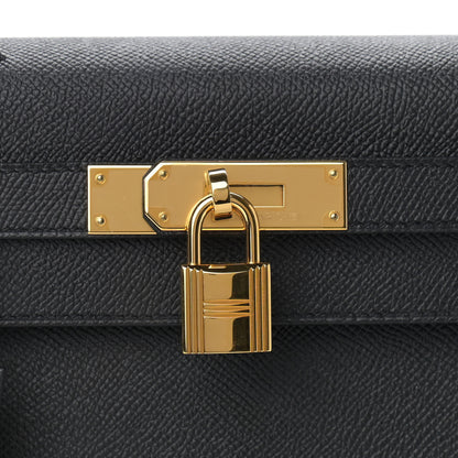 Hermes Epsom Kelly Sellier 28 Black 8 of 14