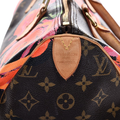 Louis Vuitton Monogram Roses Speedy 30 6 of 20