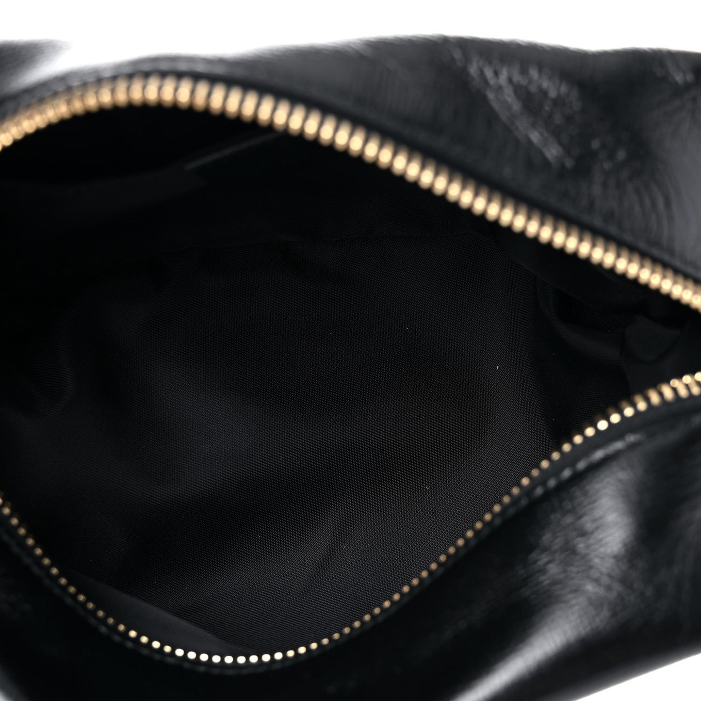 Azalea Calfskin Marina Cosmetic Case Black
