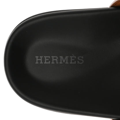 Hermes Calfskin Womens Chypre Sandals 37 Naturel 7 of 9