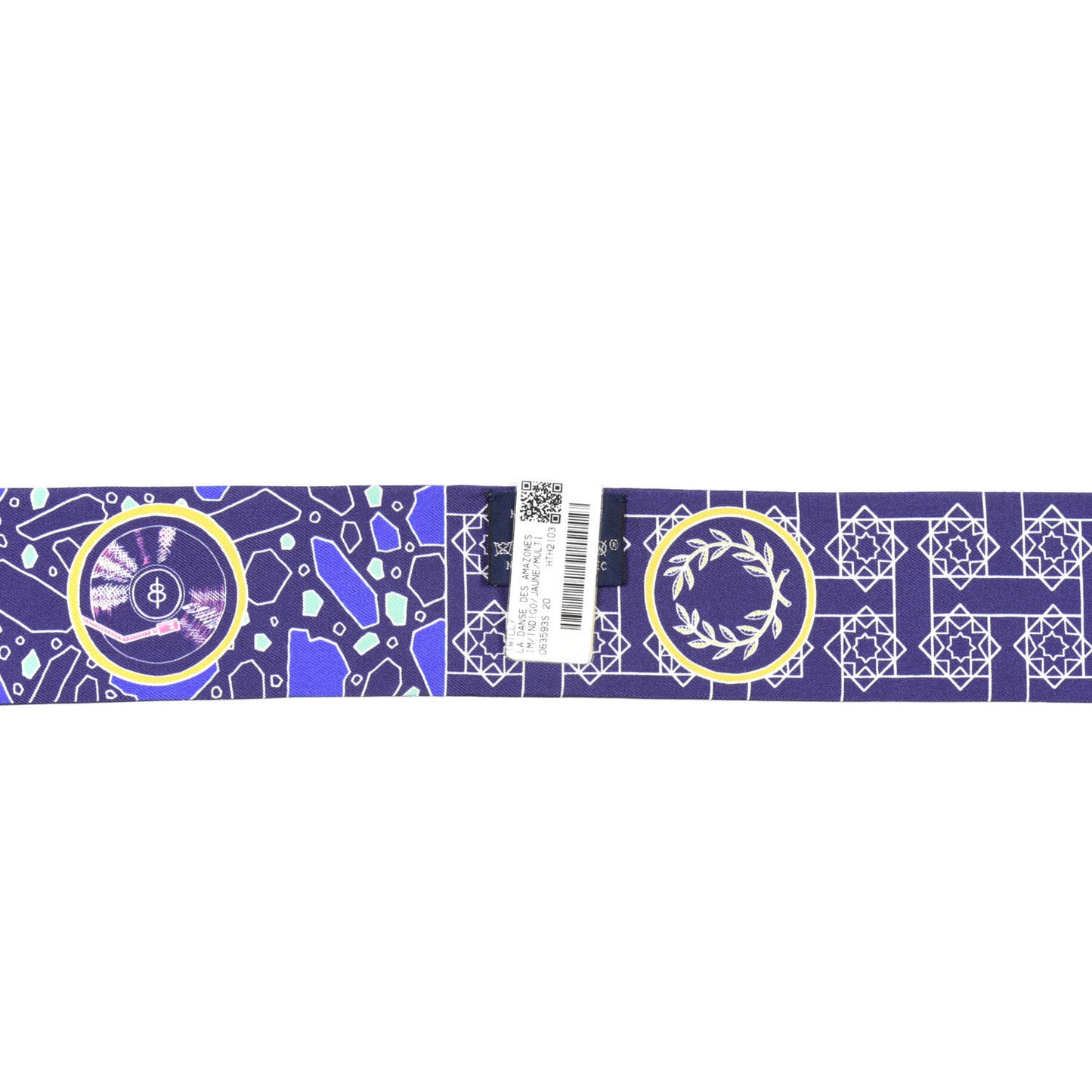 Silk La Danse Des Amazones Twilly Indigo Jaune Multicolor