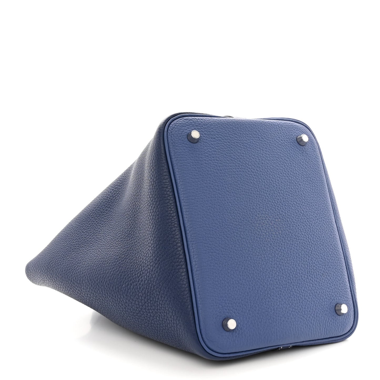 Taurillon Clemence Casaque Picotin Lock 22 MM Bleu Saphir Bleu Brighton