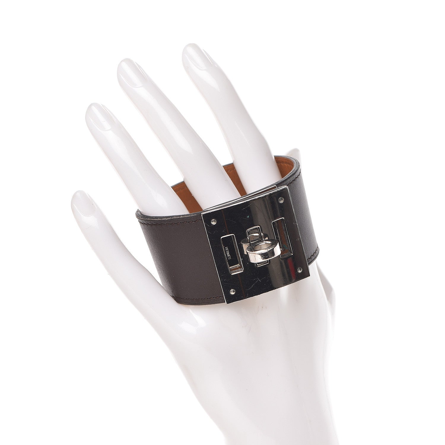 Hermes Chamonix Kelly Dog Bracelet Chocolate 2 of 8