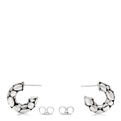 John Hardy Sterling Silver Small Kali Pebble Hoop Earrings 3 of 5