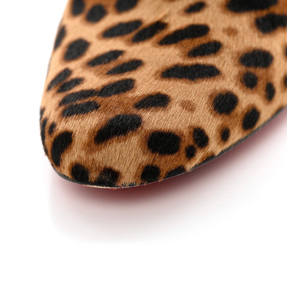 Christian Louboutin Pony Hair Leopard Castarika 85 Ankle Booties 40 Brown 12 of 17