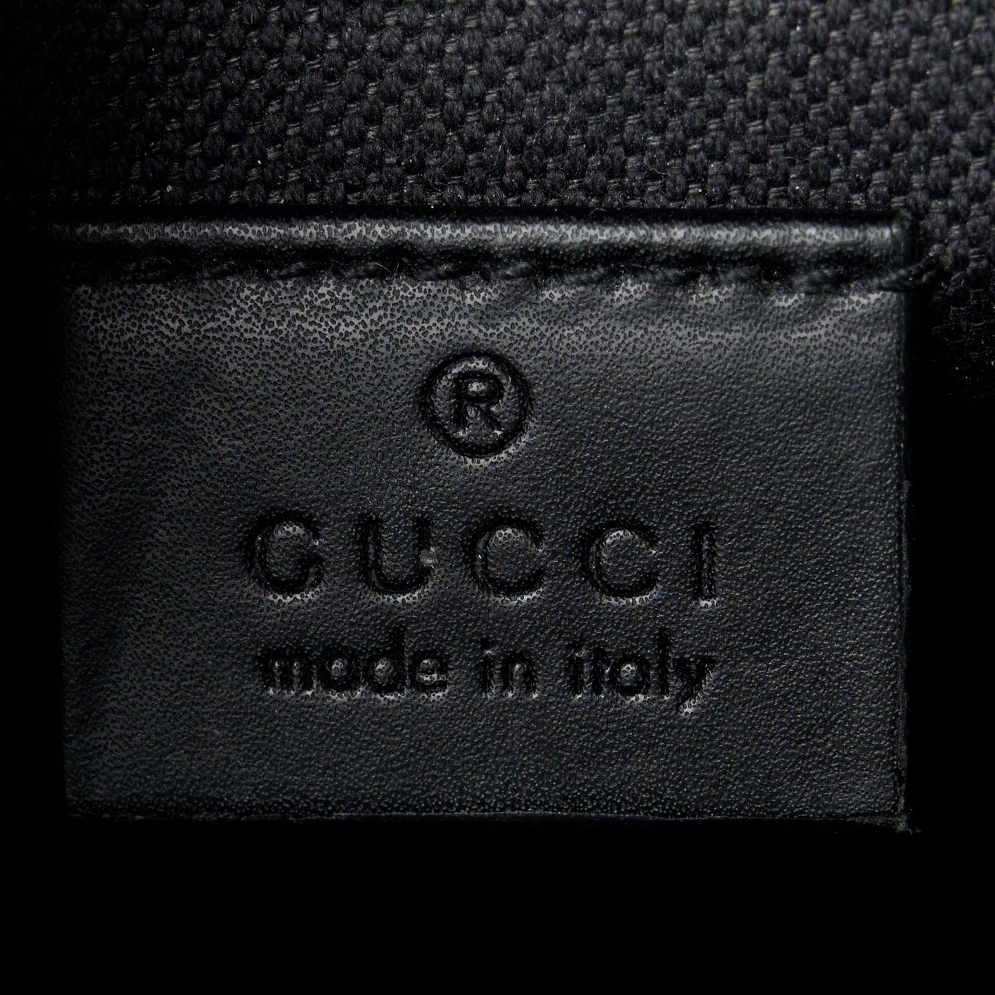 GG Supreme Monogram Appia Calfskin Web Small Camera Messenger Bag Black Grey