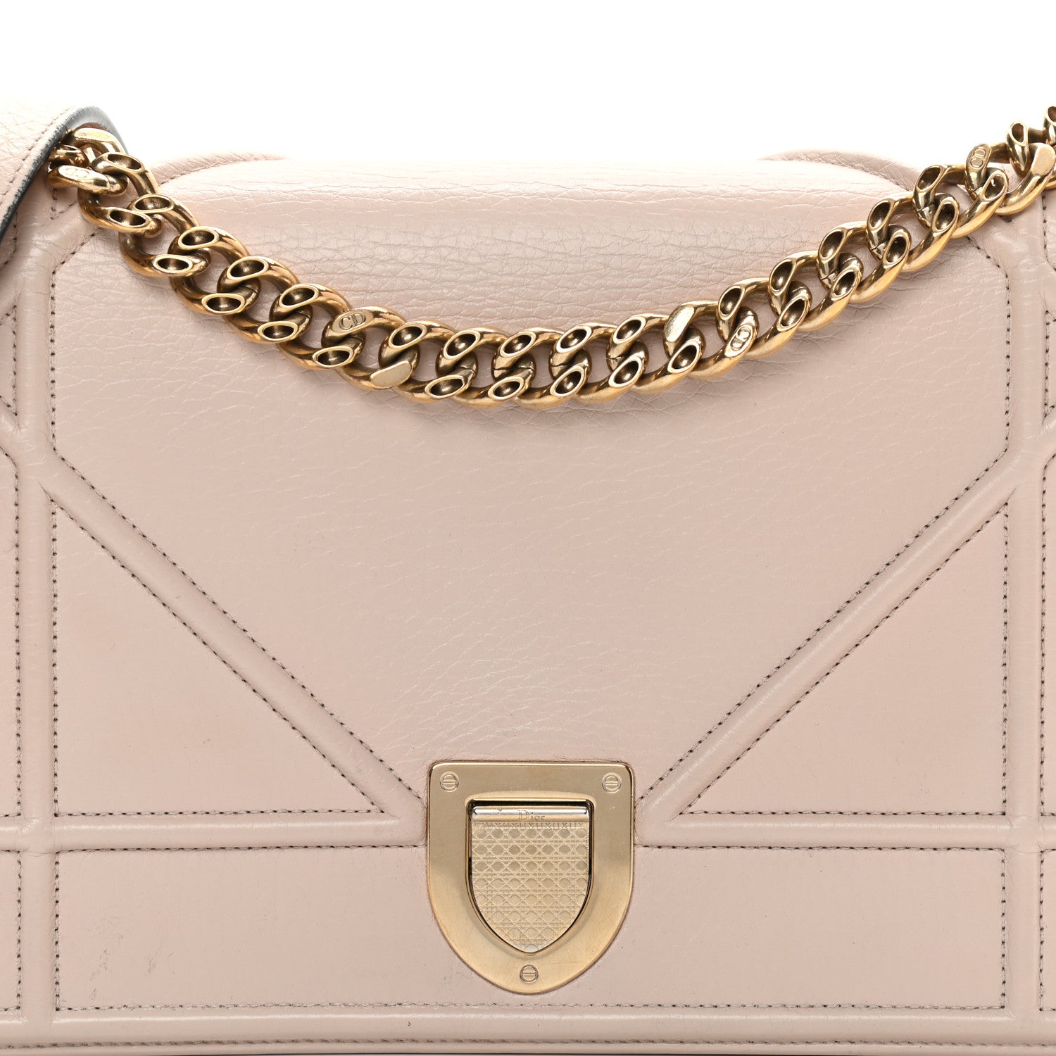 Christian Dior Grained Calfskin Medium Diorama Flap Bag Rose Poudre 9 of 18