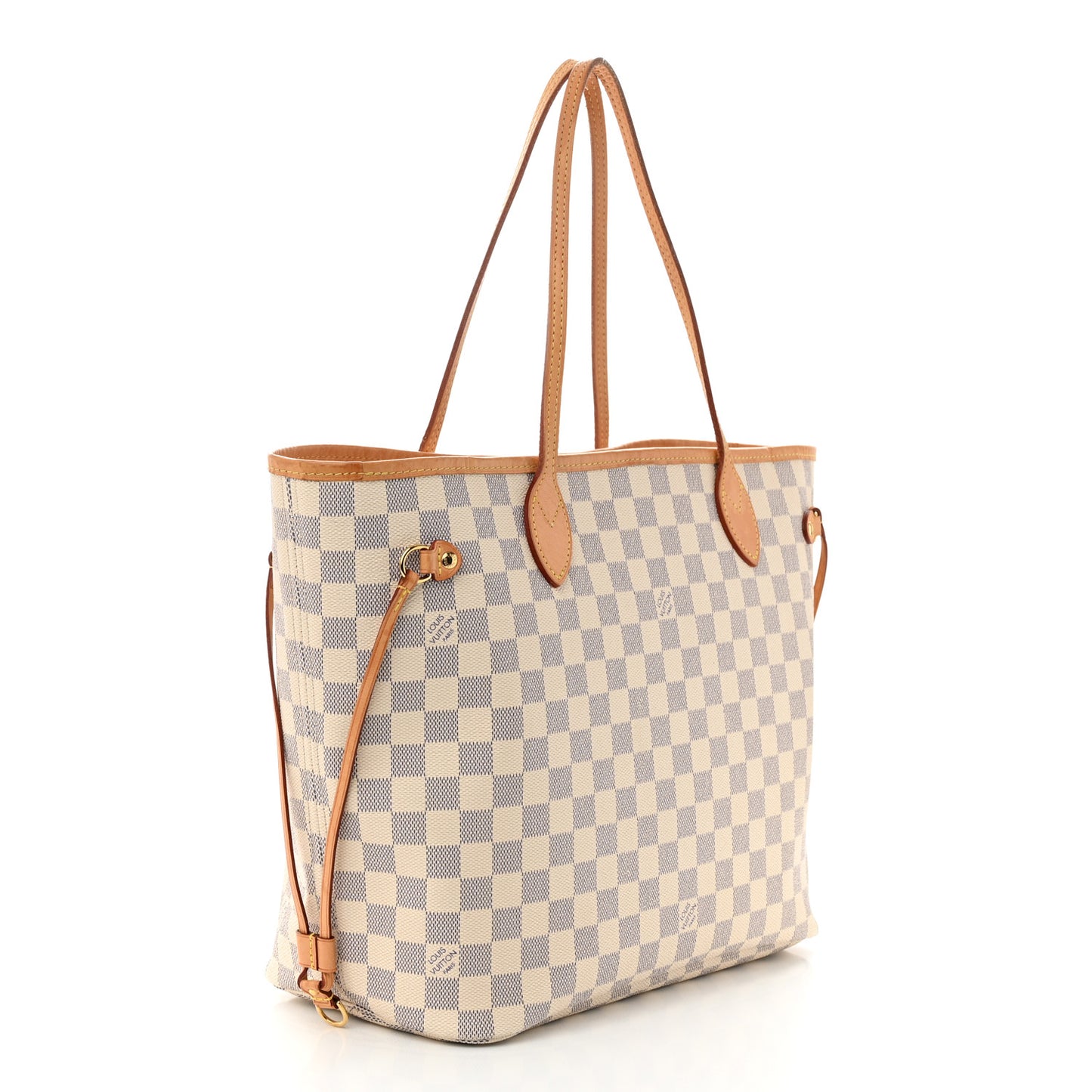 Damier Azur Neo Neverfull MM Rose Ballerine