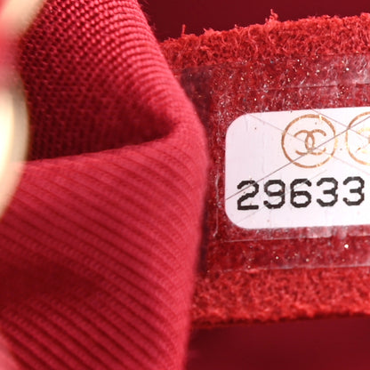 Chanel Crumpled Glazed Lambskin Quilted Mini Flap Red 7 of 11