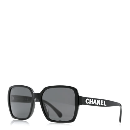 Chanel Acetate Square Sunglasses 5408-A Black 1 of 8