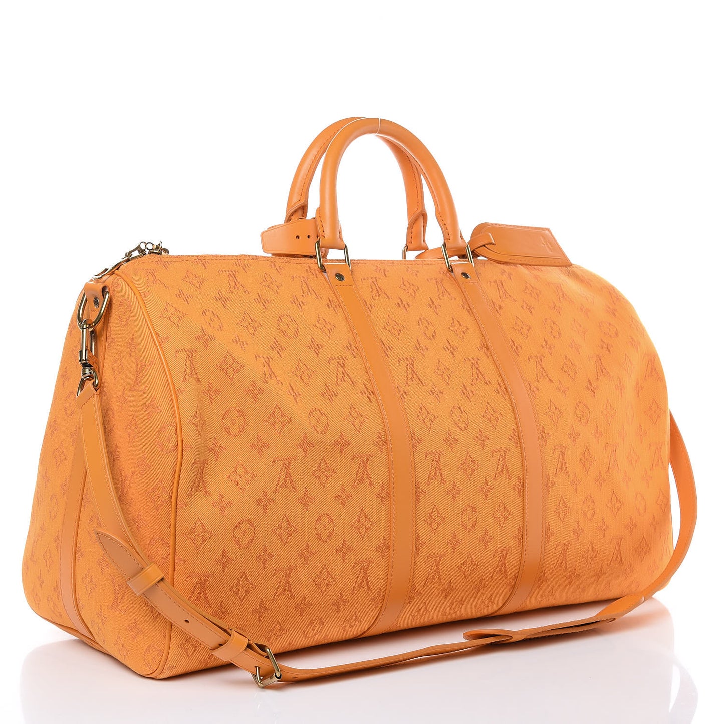 Denim Monogram Keepall Bandouliere 50 Ocre