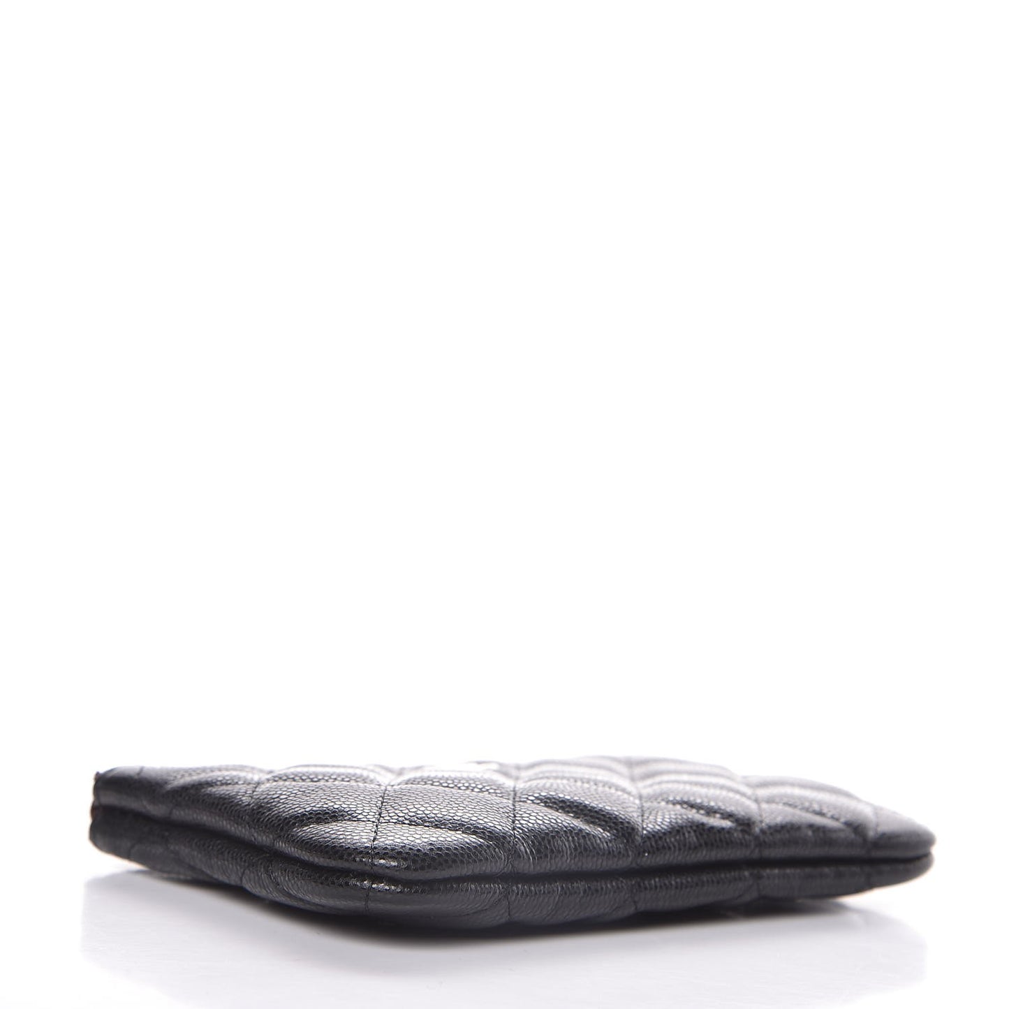 Caviar Quilted Small Cosmetic Case Black