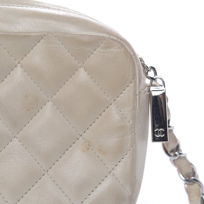 Chanel Lambskin Quilted Timeless Camera Case White 13 of 19