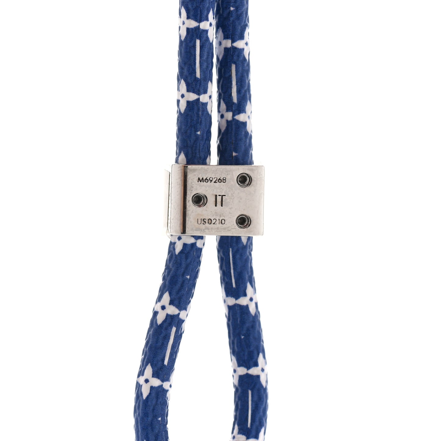 Monogram Silicone Louise Phone Holder Blue