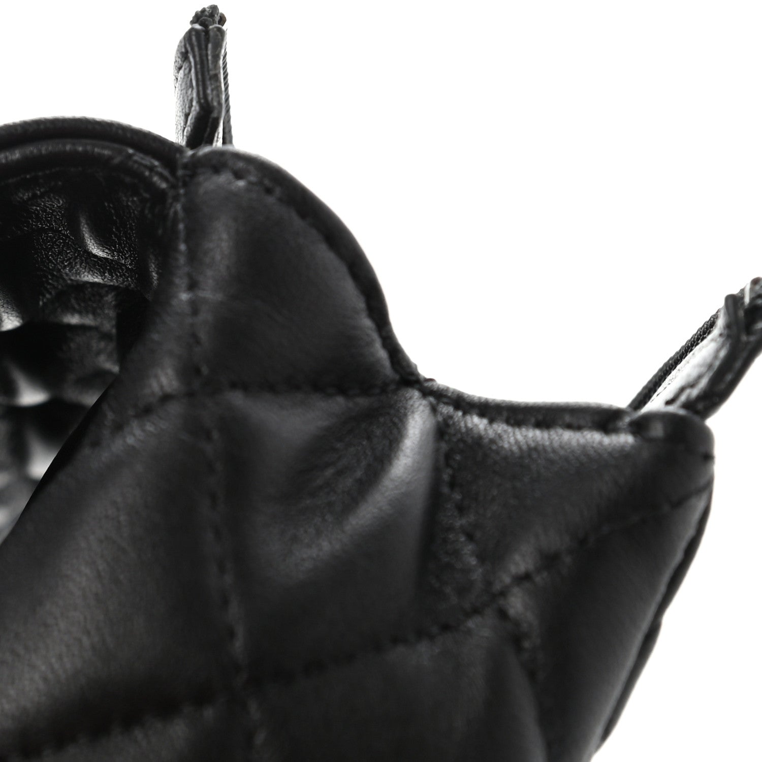 Chanel Lambskin Quilted Flap Cosmetic Case Black 11 of 14