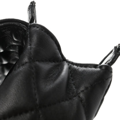 Chanel Lambskin Quilted Flap Cosmetic Case Black 11 of 14