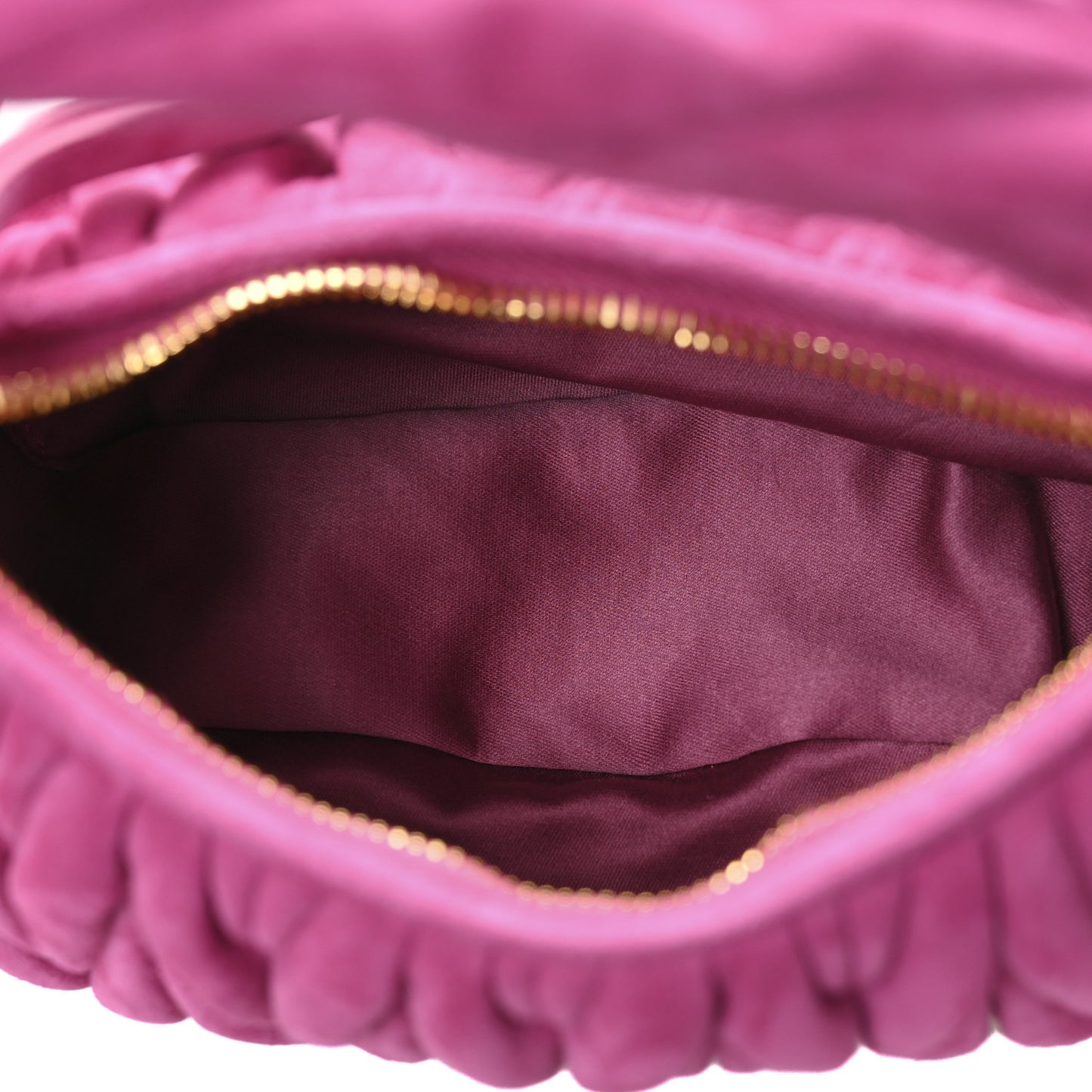 Suede Matelasse Mini Wander Hobo Fuxia