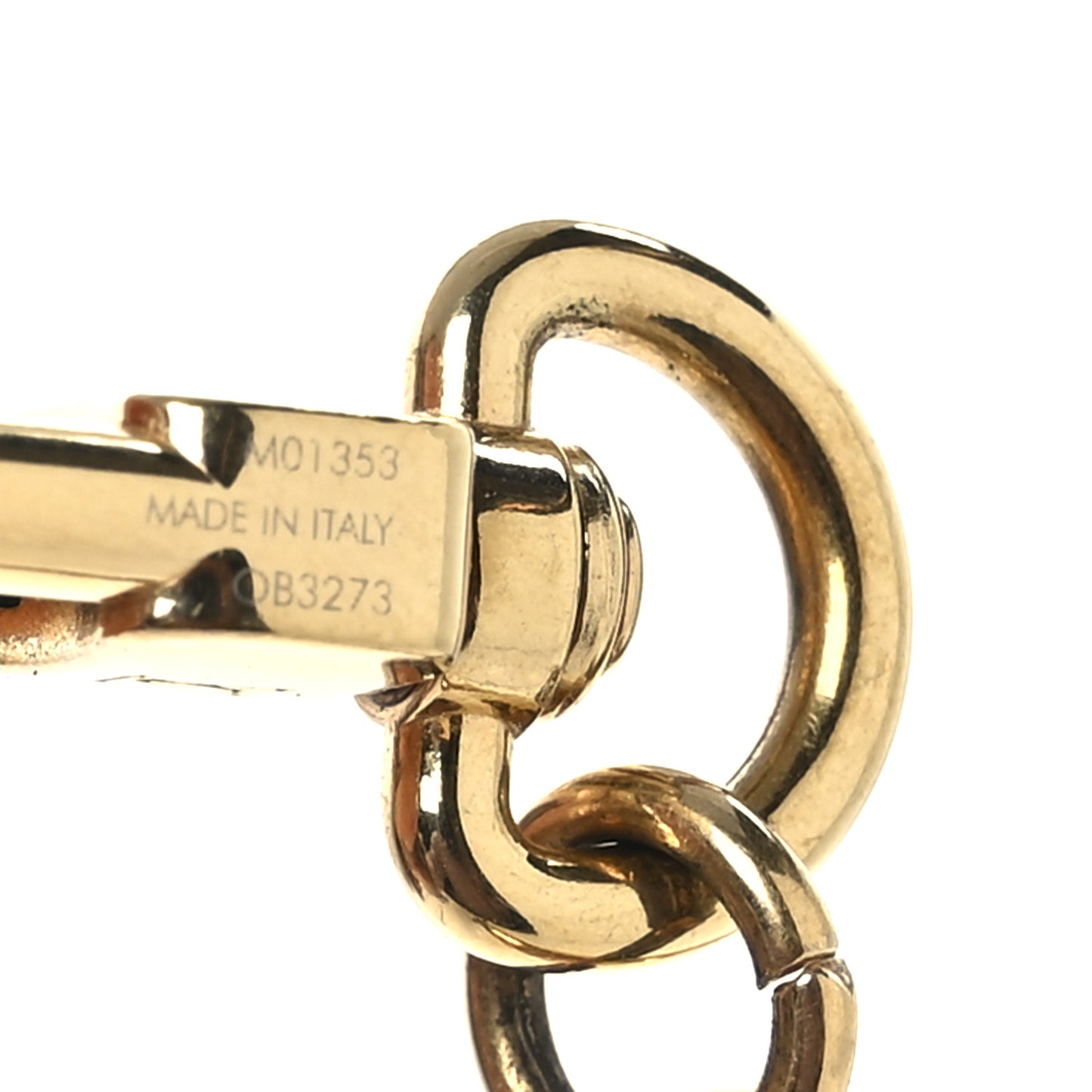 Metal Twiggy Chain Bag Charm Gold