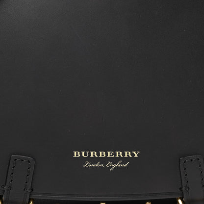 Burberry Soft Grain Calfskin Studded Baby Bridle Saddle Bag Black 6 of 8