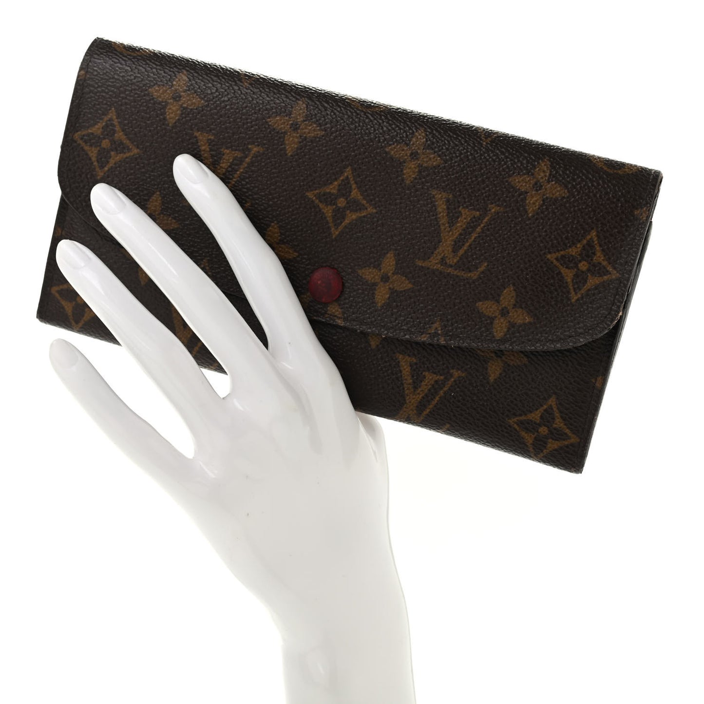 Monogram Emilie Wallet Red