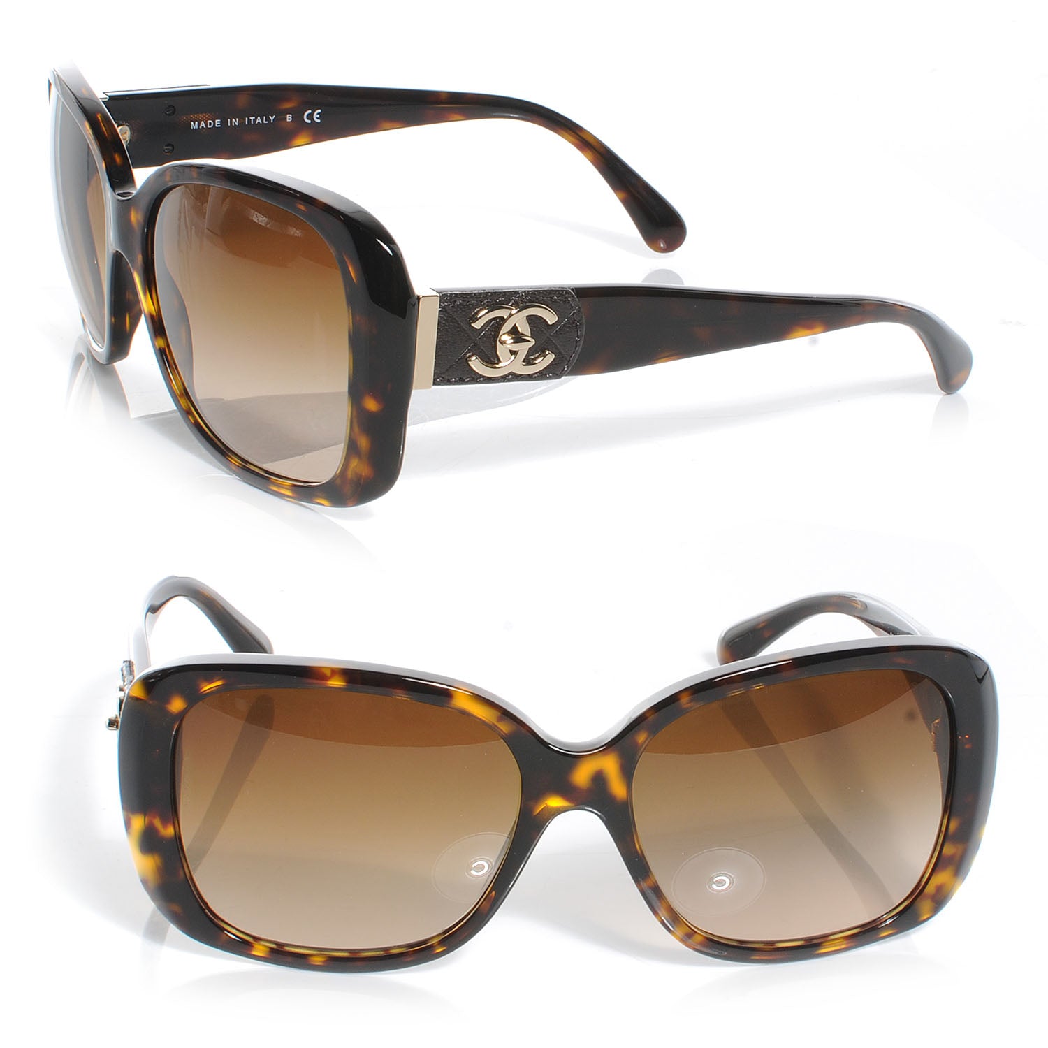 Chanel CC Turnlock Sunglasses 5234 Q Tortoise 1 of 5