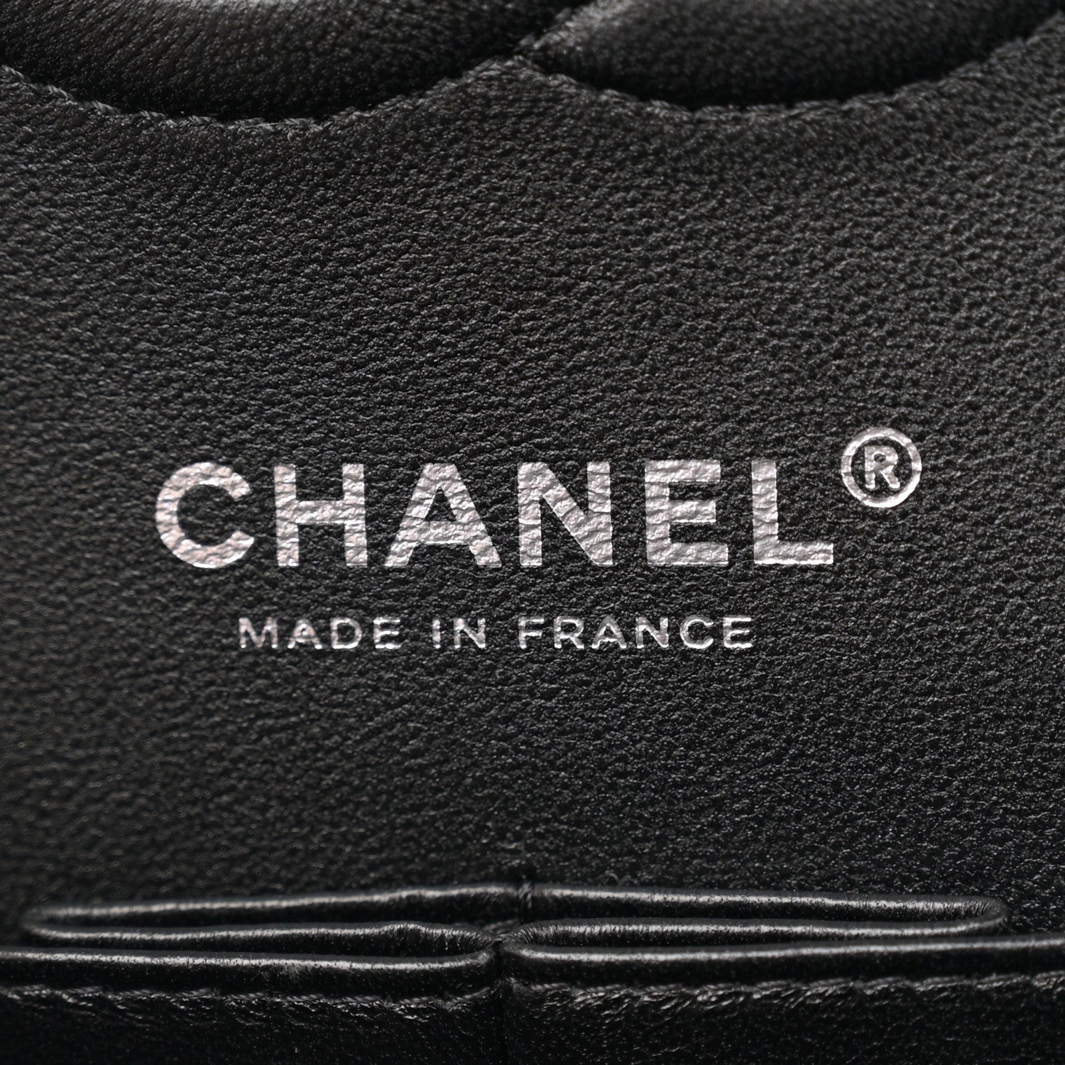 Chanel Calfskin Chevron Quilted Medium Double Flap Black 6 of 12