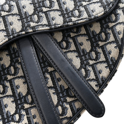 Christian Dior Oblique Saddle Bag Blue 13 of 14