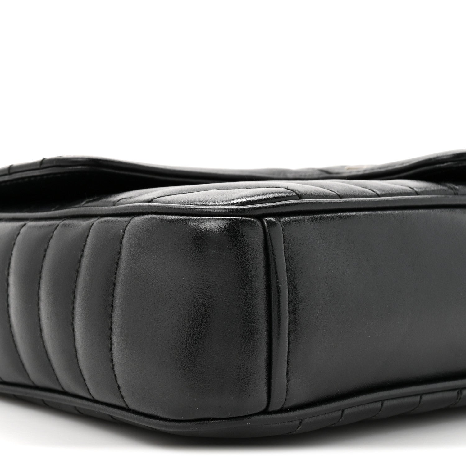 Prada Soft Calfskin Impunture Diagramme Medium Chain Flap Shoulder Bag Black 17 of 25