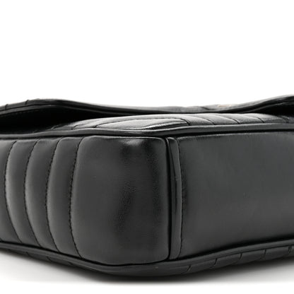 Prada Soft Calfskin Impunture Diagramme Medium Chain Flap Shoulder Bag Black 17 of 25