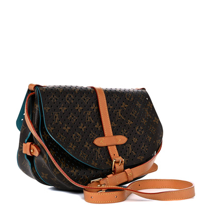 Louis Vuitton Monogram SC Flore Saumur Teal 3 of 17