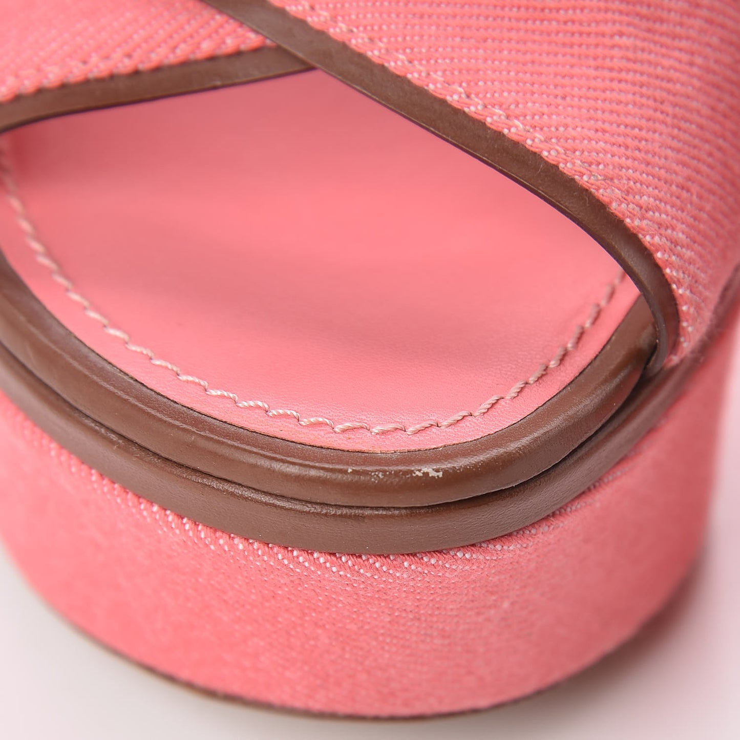 Denim Articles de Voyage Wedges 38.5 Rose