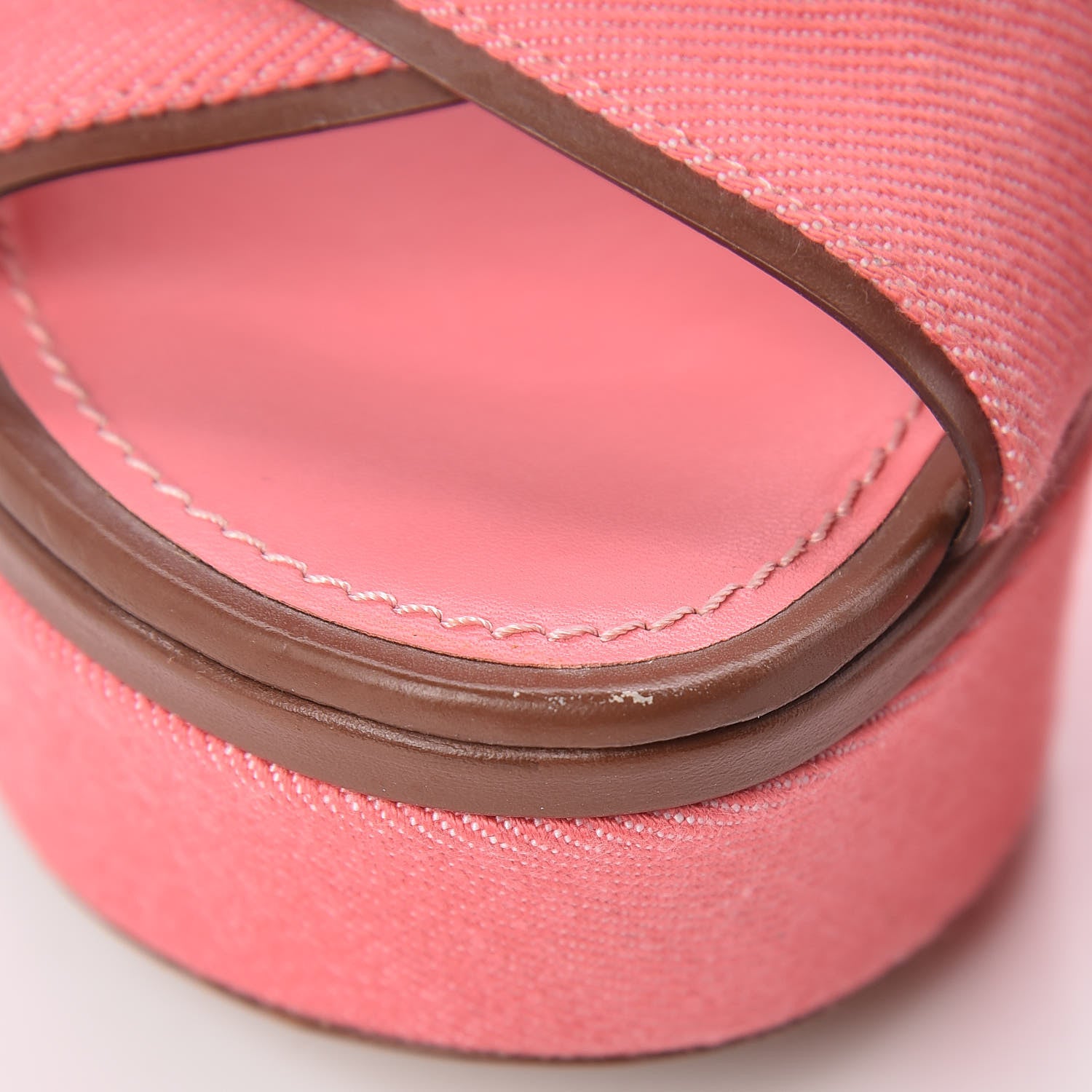 Louis Vuitton Denim Articles de Voyage Wedges 38.5 Rose 10 of 12