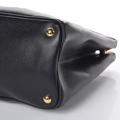 Prada Saffiano Medium Galleria Double Zip Tote Black 12 of 13