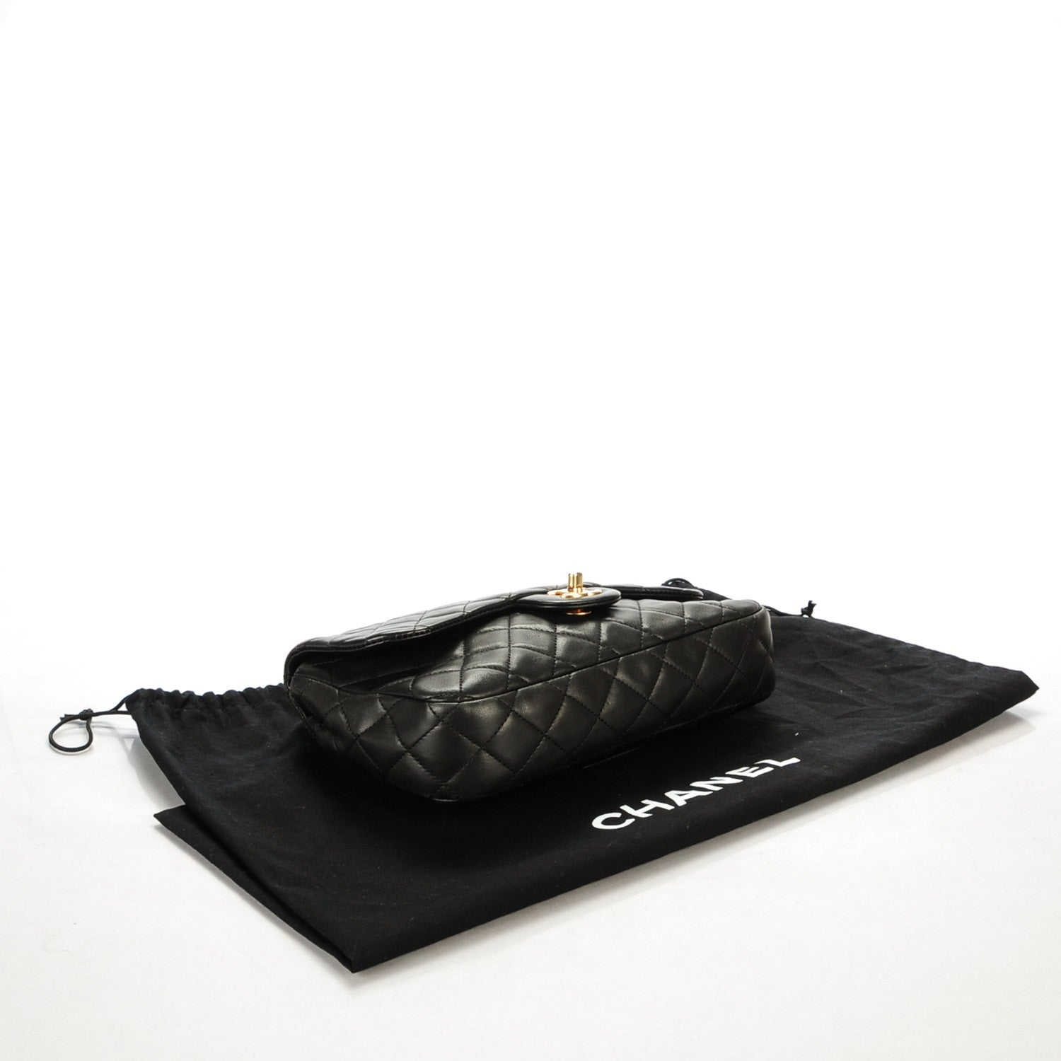 Chanel Lambskin Quilted Medium Cruise Charm Single Flap Black 4 of 8