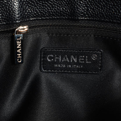 Chanel Caviar Quilted Grand Shopping Tote GST Black 7 of 8