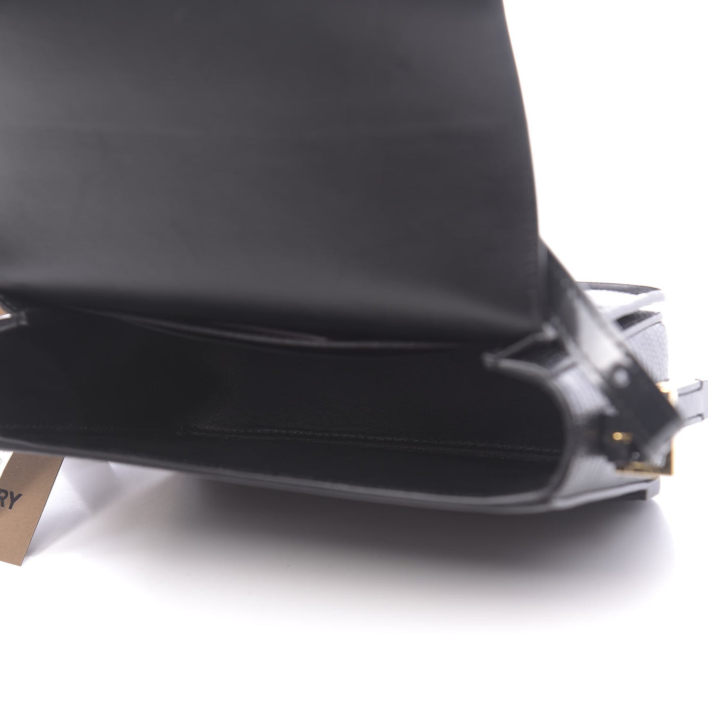 Calfskin Lizard Embossed Two Tone Small Grace Bag Black