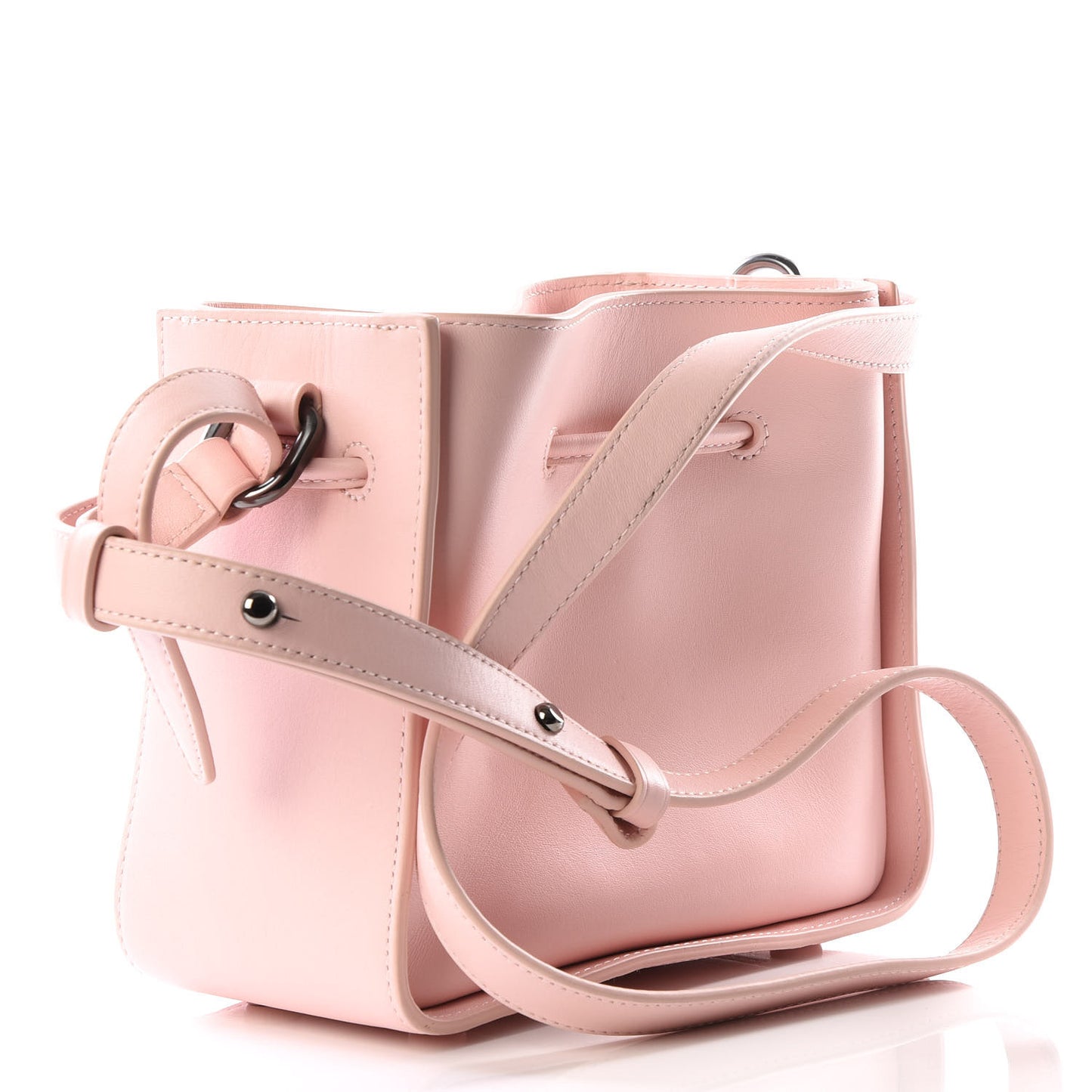 3.1 Smooth Calfskin Mini Soleil Bucket Bag Light Pink