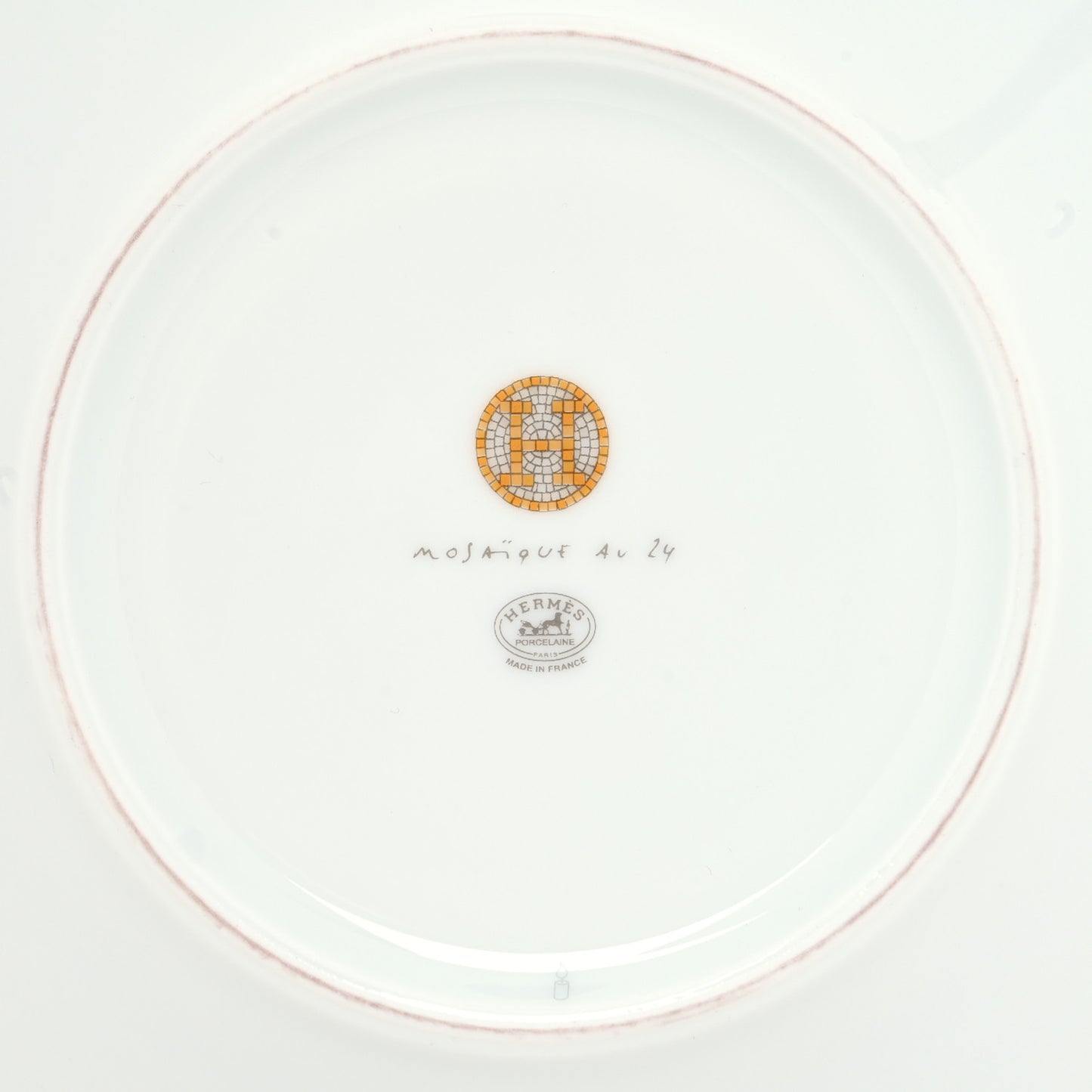 Porcelain Mosaique Au 24 Gold Breakfast Cup and Saucer