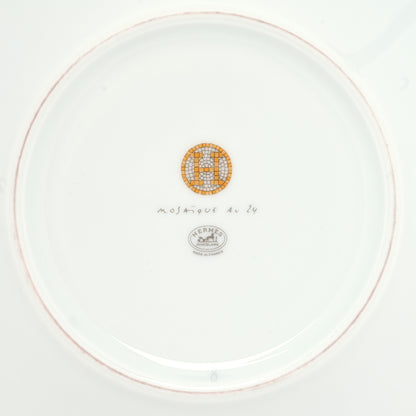 Hermes Porcelain Mosaique Au 24 Gold Breakfast Cup and Saucer 10 of 11