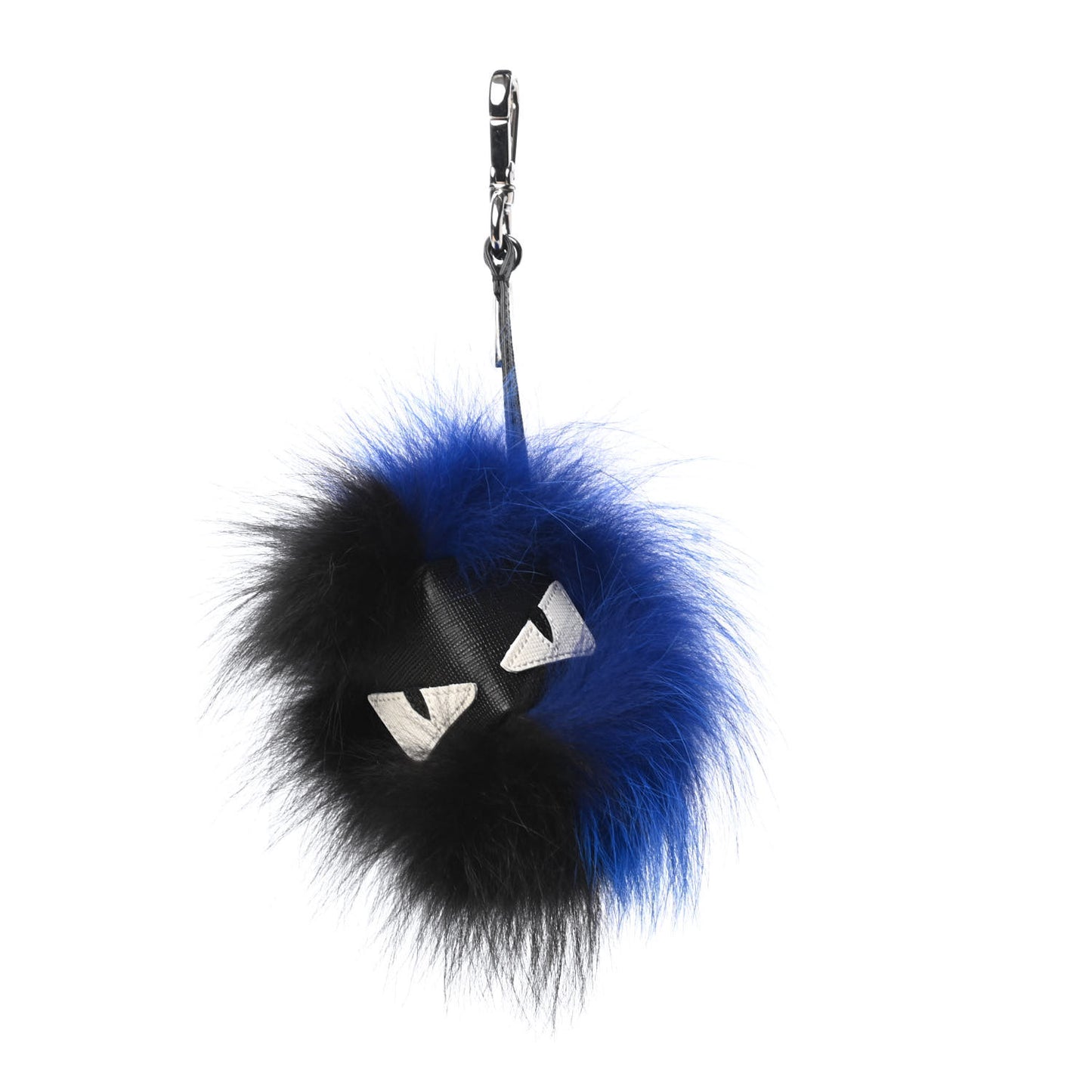 Fox Fur Monster Bag Bug Cube Charm Black Blue
