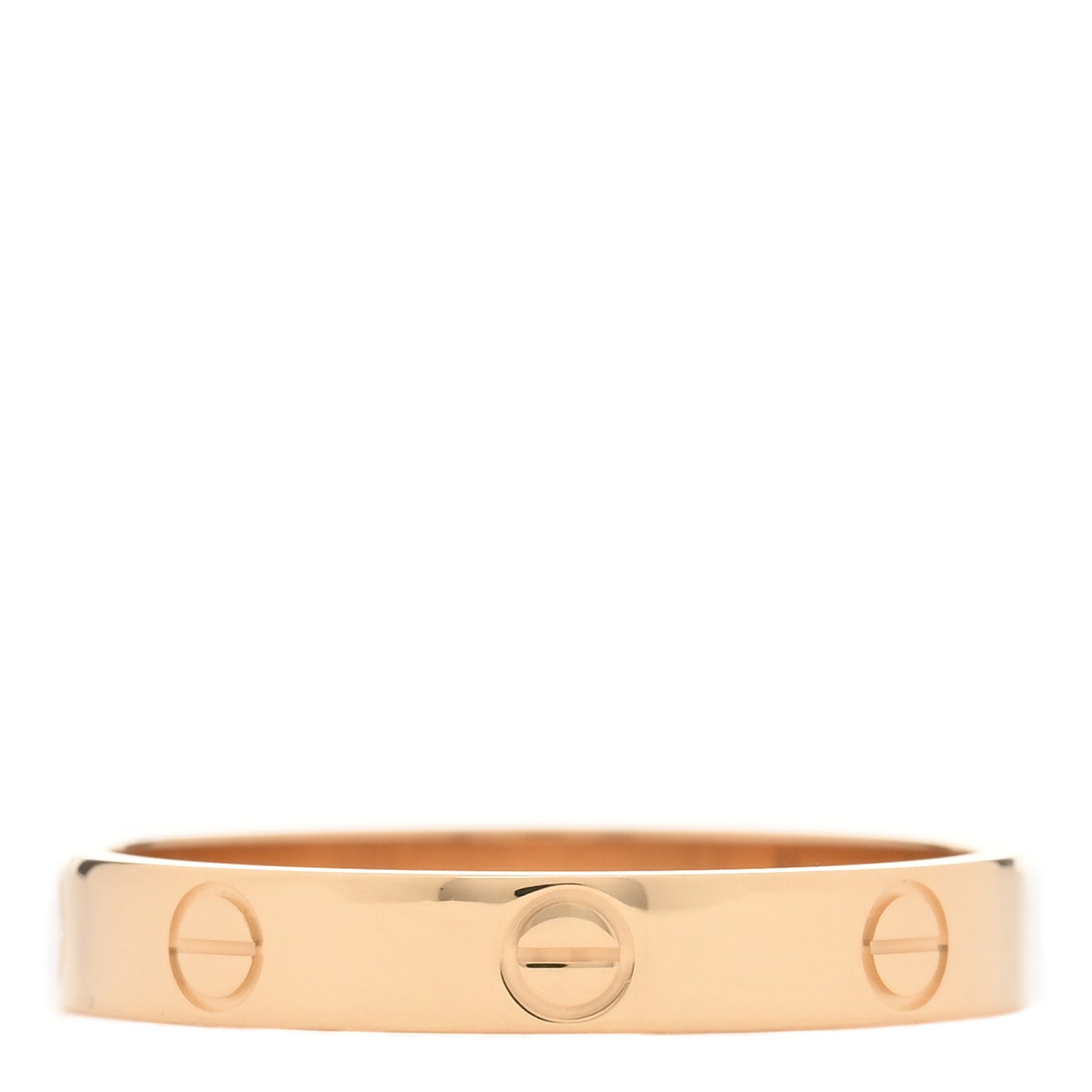 18K Yellow Gold 3.5mm LOVE Wedding Band Ring 62 10