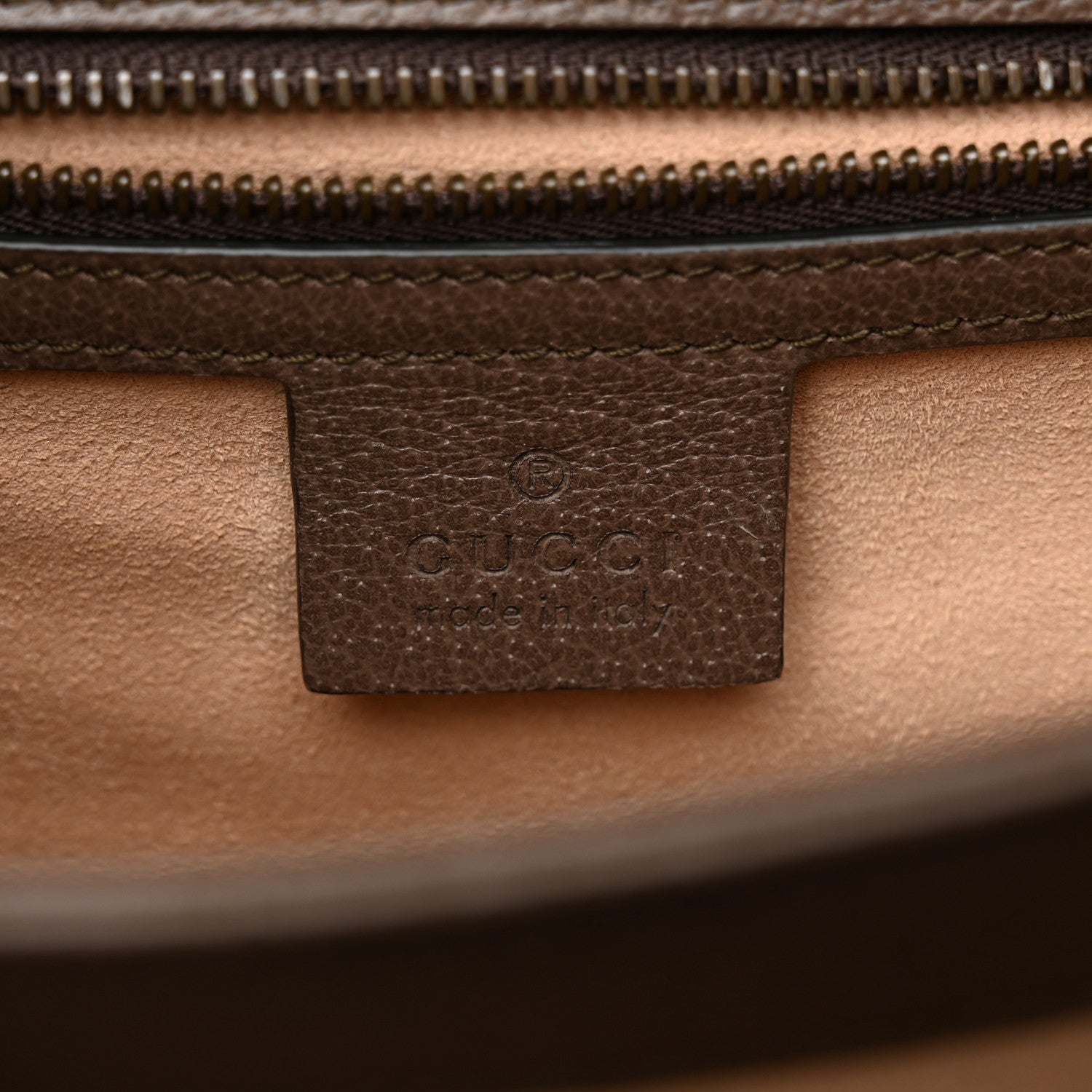 Gucci GG Supreme Monogram Textured Dollar Calfskin Web Small Ophidia Padlock Top Handle Bag Beige Ebony New Acero 6 of 11