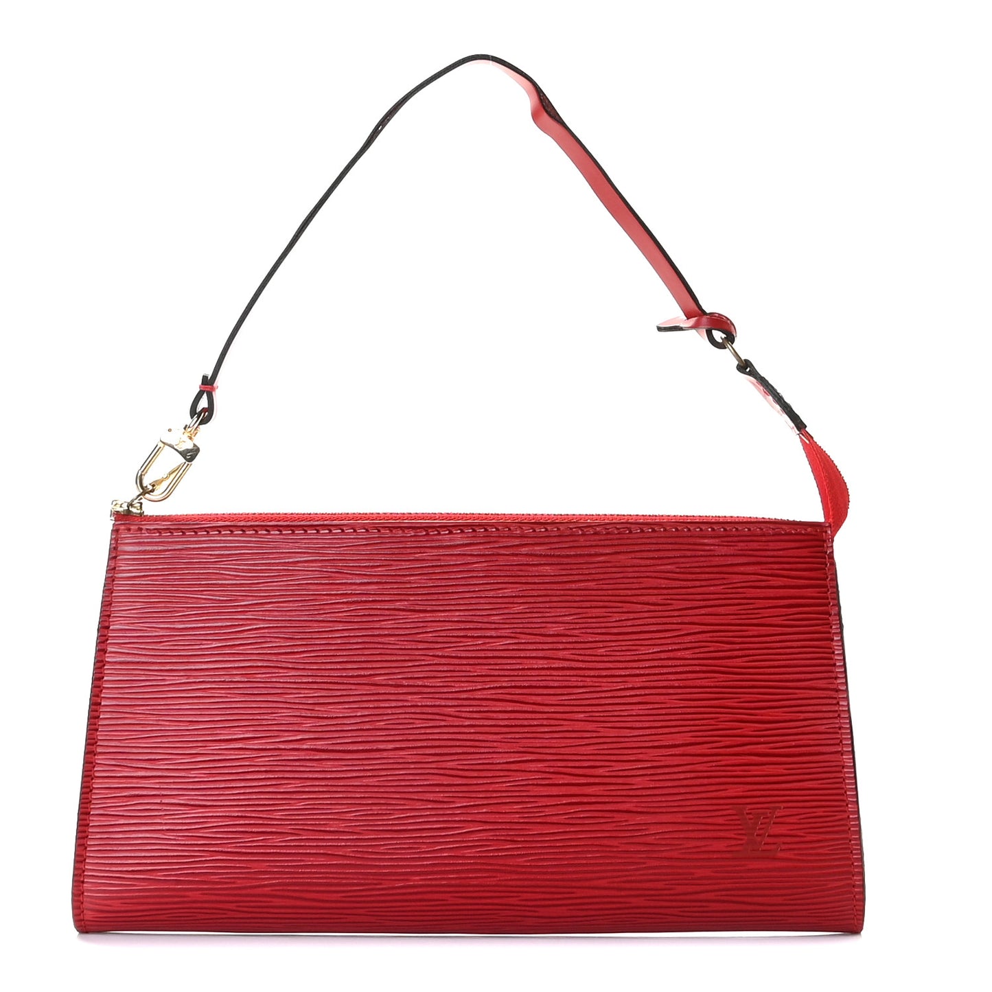 Epi Pochette Accessories 24 Castillan Red