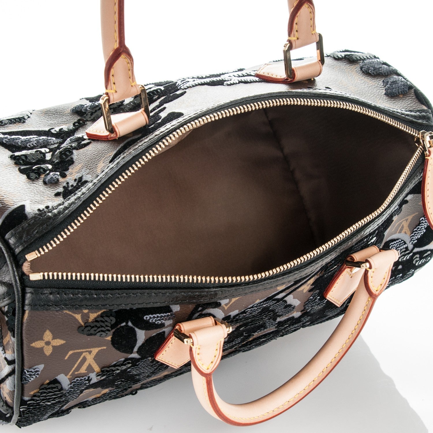 Louis Vuitton Monogram Fleur De Jais Sequins Speedy 30 5 of 8