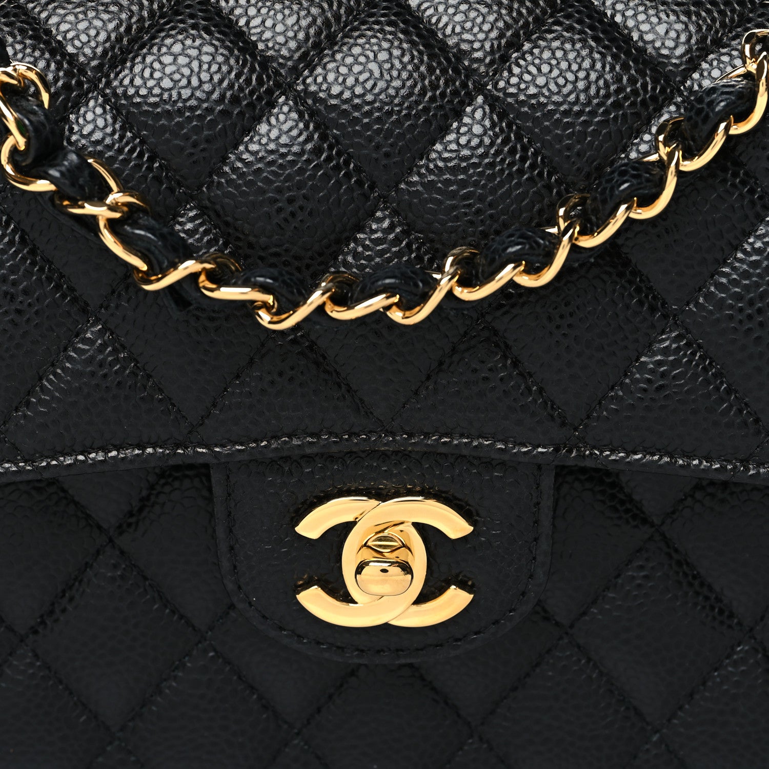 Chanel Caviar Quilted Small Double Flap Black 8 of 10