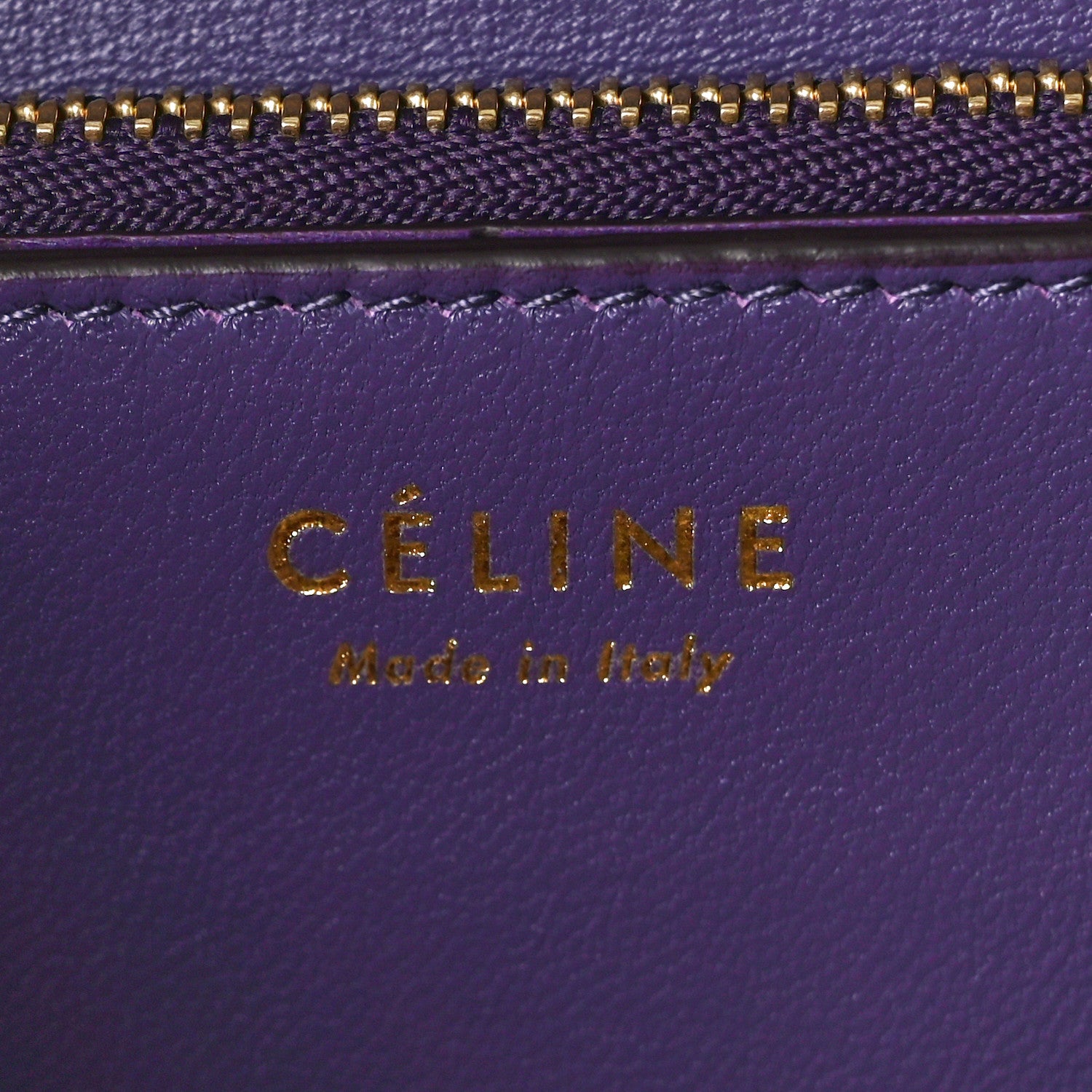 Celine Calfskin Crocodile Embossed Medium Classic Box Flap Bag Purple 6 of 10