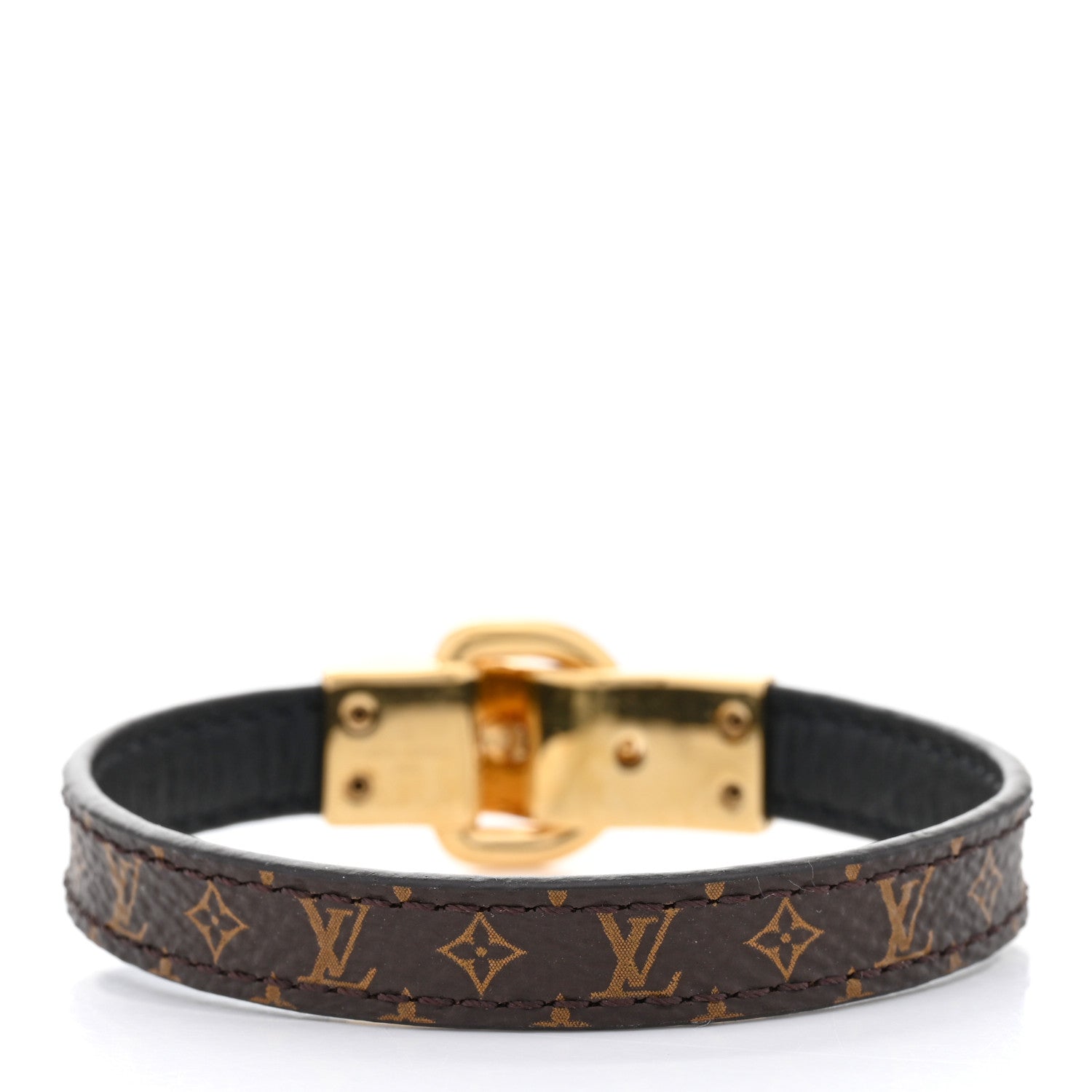 Louis Vuitton Monogram Fasten Your LV Bracelet 19 3 of 5